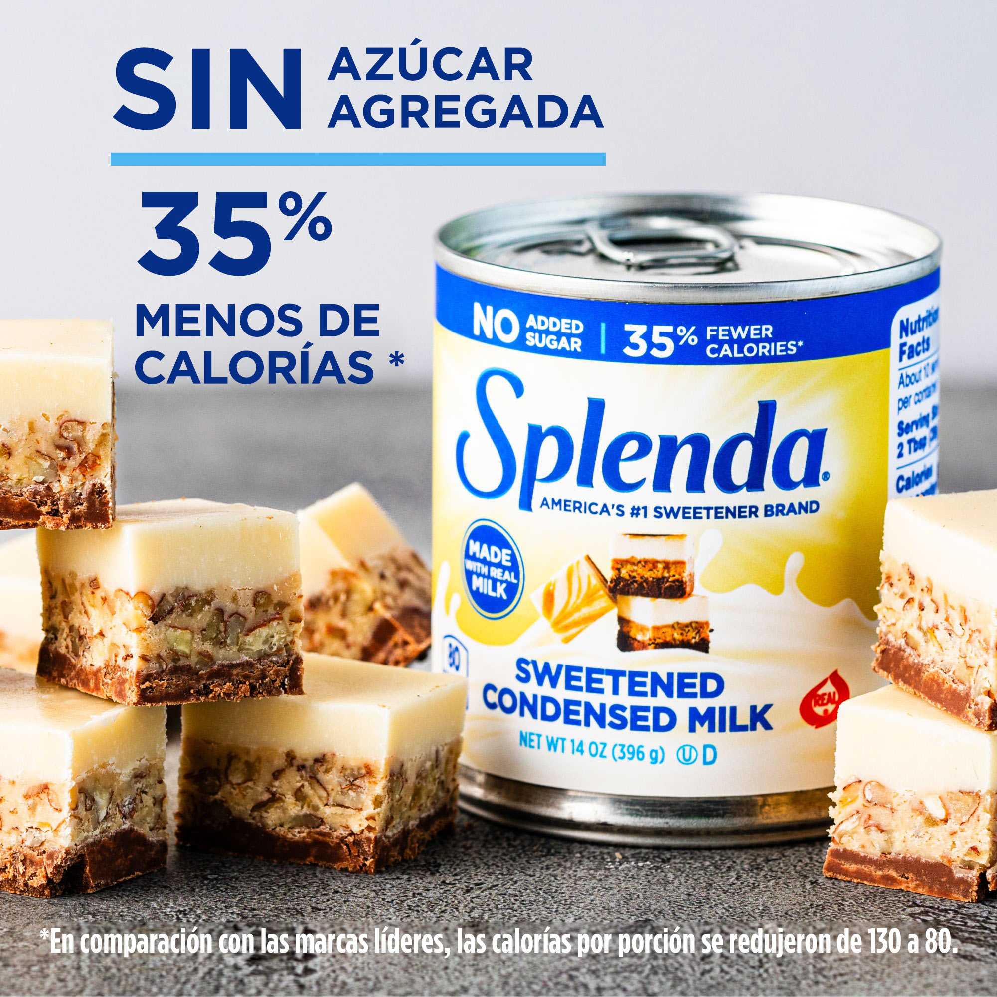 Splenda Leche Condensada Endulzada - Sin azúcar agregada - 35% menos de calorías