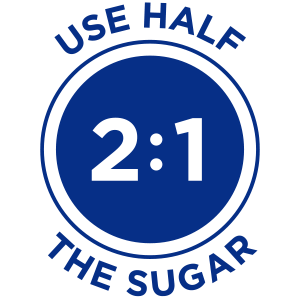 Ícono de Usa la mitad del azúcar, 2:1