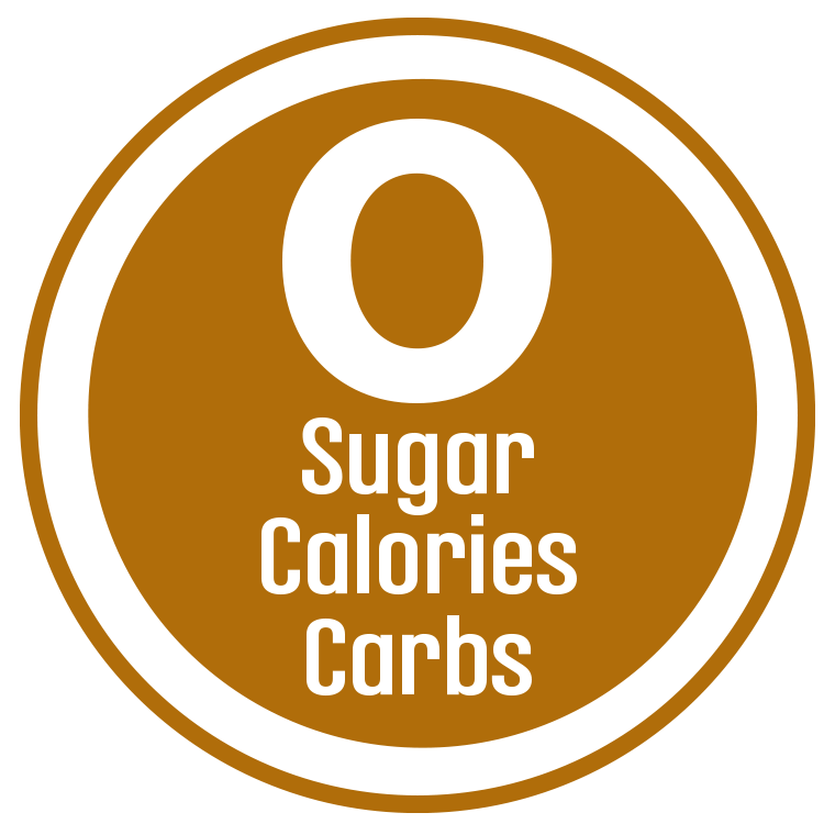 Ícono de 0 azúcar calorías carbohidratos