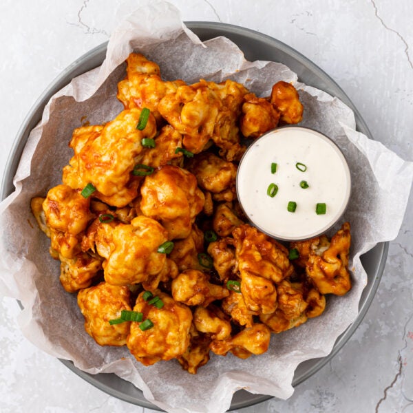 Air-Fryer “Honey” BBQ Cauliflower Wings